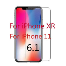 Load image into Gallery viewer, Tempered Glass For iPhone X XS MAX XR 4 4s 5 5s SE 5c Screen Protective Film For iPhone 6 6s 7 8 Plus X 11 Glass Protector
