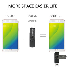Load image into Gallery viewer, SHANDIAN USB flash drive OTG high Speed drive 64 GB 32 GB 16 GB 8 GB 4GB external storage double Application Micro USB Stick
