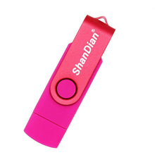 Load image into Gallery viewer, SHANDIAN USB flash drive OTG high Speed drive 64 GB 32 GB 16 GB 8 GB 4GB external storage double Application Micro USB Stick
