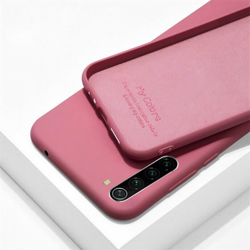 Liquid Silicone Case For Xiaomi Mi Note 10 Pro 9 SE 9T Pro A3 A2 Lite Slim Soft Cover For Xiaomi Redmi Note 9s 8 Pro 7 8T 7A 8A