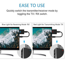 Load image into Gallery viewer, USB Bluetooth 5.0 Transmitter Receiver 3 in 1 EDR Adapter Dongle 3.5mm AUX for TV PC Headphones Home Stereo Car HIFI Audio

