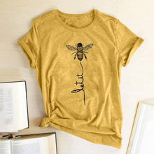 Load image into Gallery viewer, Hillbilly Women Bee Kind T-shirt Aesthetics Graphic Short Sleeve Cotton Polyester T Shirts Female Camisetas Verano Mujer 2020
